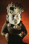 Moche art figurine of Peru